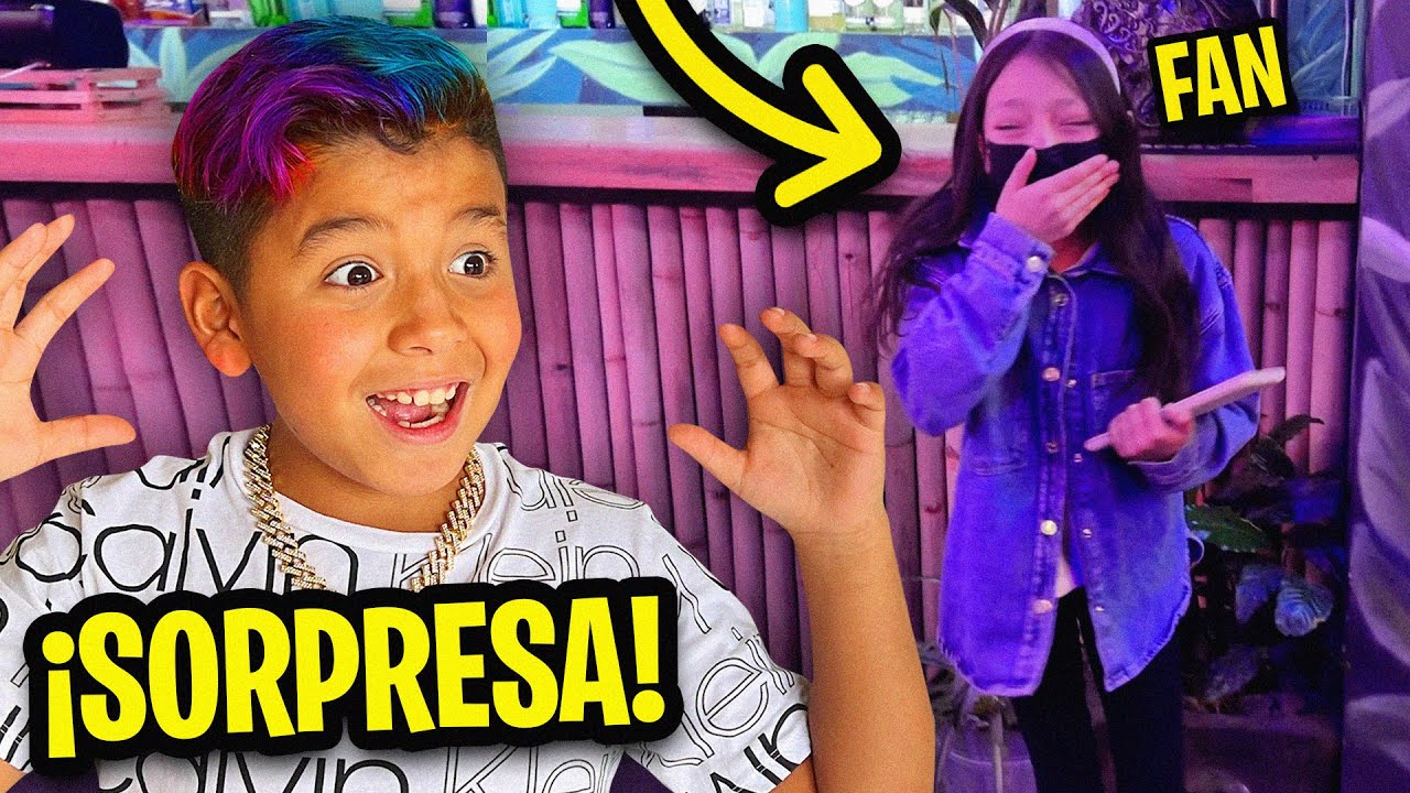 SORPRENDO A FANS LOS INVITO A COMER *llora*