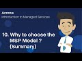 10 why to choose the msp model summary