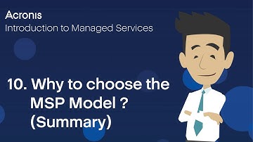 10. Why to choose the  MSP Model? (Summary)