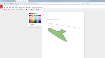 Using the line tool with Google Drawings