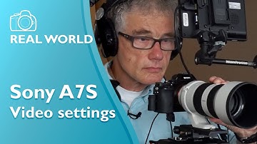 Sony A7S settings for an interview shoot
