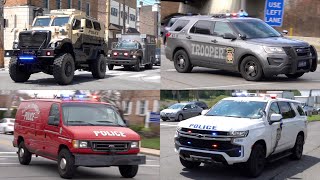 Police Cars Responding - Compilation #2