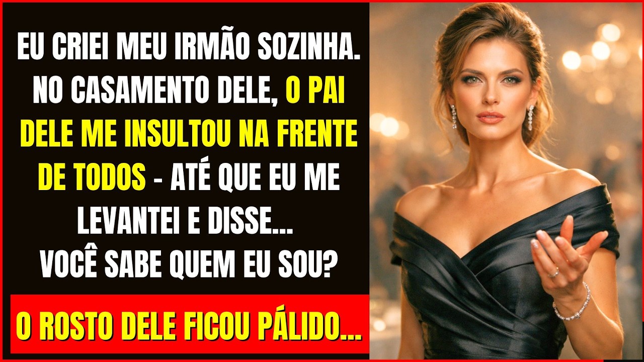 Criei meu irmão sozinha por 20 anos. No casamento, o pai apareceu e me insultou... até eu falar