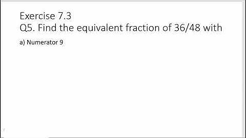Class 6 Fractions Exercise 7.3 - Q5/Equivalent Fractions#maths #ncert
