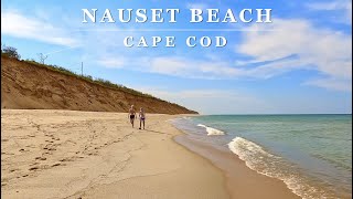 [4K] Perfect CAPE COD Nauset Light Beach - Scenic Beach Walking Tour with Binaural 🎧