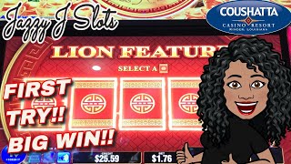 This could be MY NEW FAVORITE GAME!! BIG WIN ON DRAGONG LION!@GottaCoushatta