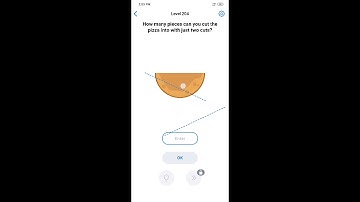 Easy Game How many pieces can you cut the pizza into just two cut Level 204 #easygame