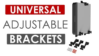 How to Install - Universal adjustable brackets for DVR NVR Network Switch Router MiniPC
