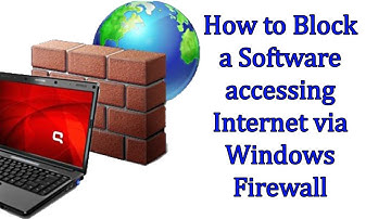How to Block Internet Access to Programs using Windows Firewall (Windows vista,7,8,10)