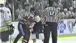 Turner Stevenson vs. David Shaw hockey fight