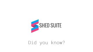 Did you know you also get an RTO account with your Shed Suite account?