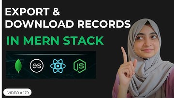 MERN #18 | Export | Download Records in MERN Stack | CSV & Excel Export Tutorial (Easy Method)