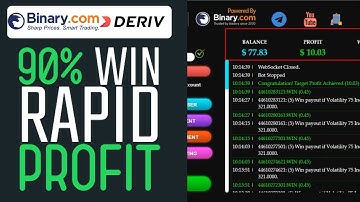 Deriv.com Bot Free | 90% win  Strategy for low balance accounts | Binary.com | sniper bot