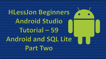 Beginners Android Studio Tutorial – 59 Android and SQL Lite Part Two