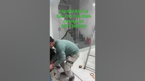 Lắp đặt Bản Lề Sàn Cho Cửa Kính Cường Lực #shorts