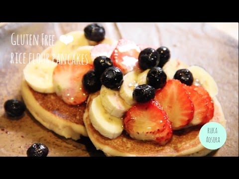 グルテンフリー米粉のパンケーキ(-vegan-ok)-gluten-free-rice-flour-pancakes