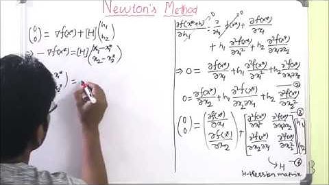 Lecture 39 - Multivariable Unconstrained Optimization | Newton