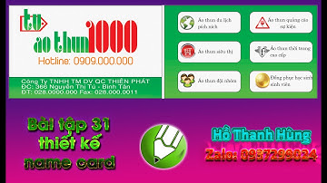 Bài tập 31 thực hành thiết kế name card corel 2017 | Tự học corel