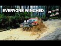 EVERYONE WINCHED | Neerim South 4WD | broken and bogged cars and de-beaded tyres