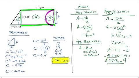 Gr 9 Lesson 18 - Composite Shapes   Area and Perimeter