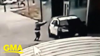 Search for suspect who shot 2 LA sheriff’s deputies in an ambush l GMA