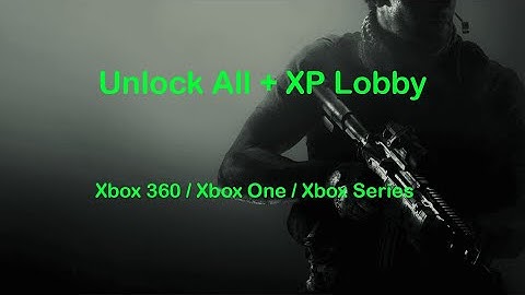 Call of Duty Modern Warfare 3 | Unlock All + XP Lobby | Xbox 