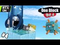 #4 One Block - Skeleton Farm & Panda [RTX ON]  - Minecraft Bedrock | in Hindi | BlackClue Gaming
