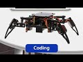 Coding #Spider #Robot #Dancing and #Say_Hello Part II tutorial Programing 