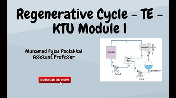 Regenerative Cycle - Improvement in Rankine cycle |Thermal Engineering|KTU Module 1 - Part 3
