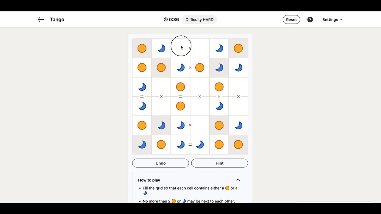 LinkedIn Tango Answer Today | 12 April 2026 - Puzzle #552