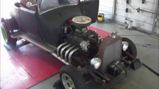 JMS 1929 Model T Ratt Rod with 289 - Dyno Demonstration and Horsepower Guess Contest