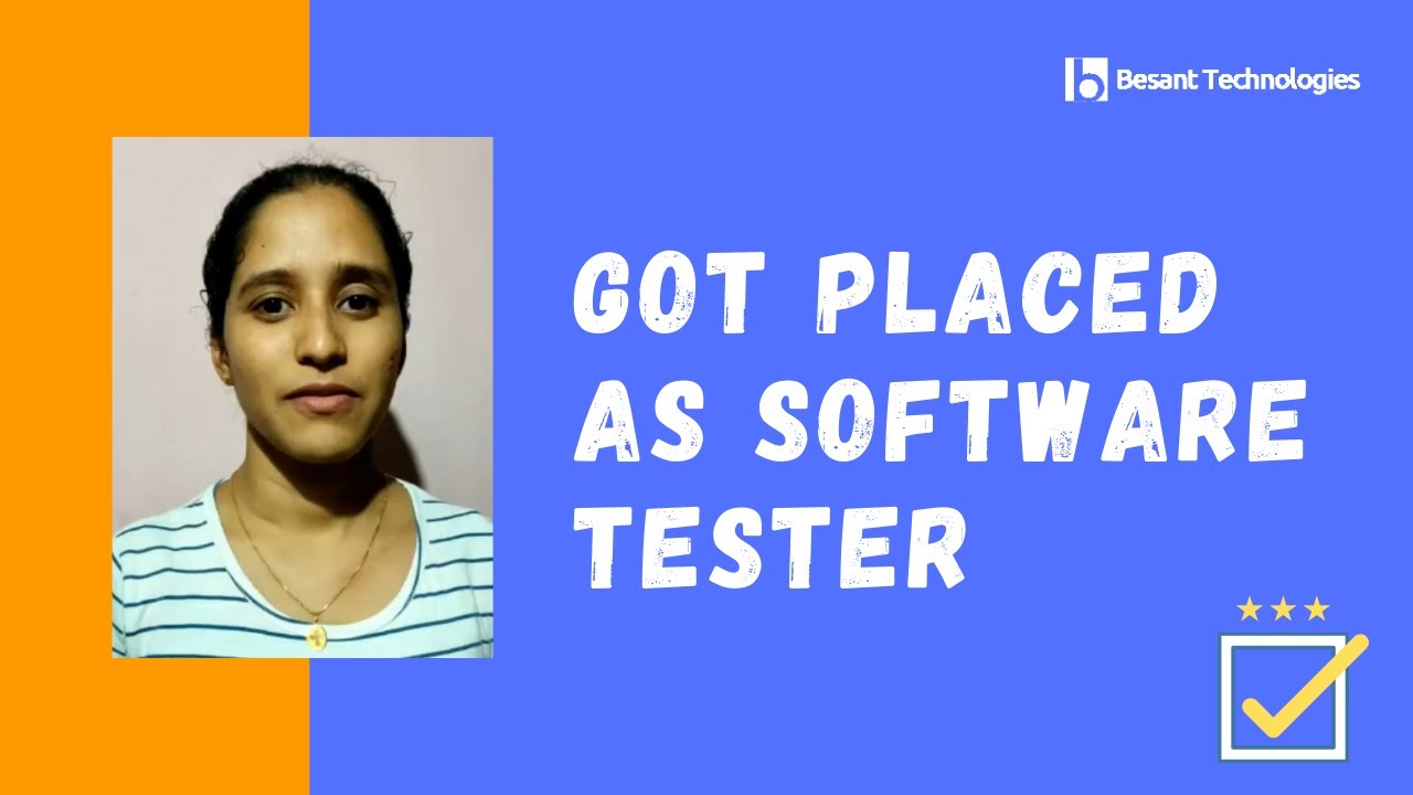 Jasmine Got Placed | Online Software Testing Course Certification Training | Besant Technologies