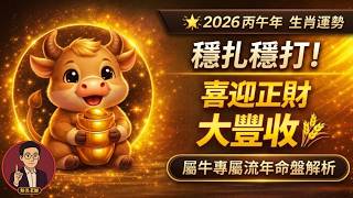 【2026 🐮屬牛生肖】「害太歲」如何轉運？紫微斗數天盤解析：掌握正財豐收的關鍵策略!