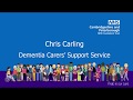 Dementia carers support service