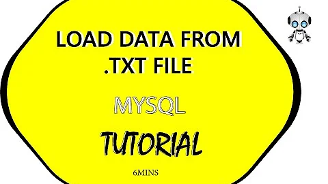 How to Load or Import data from a Text File into a table in a database MYSQL.