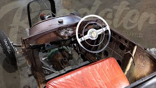 HOW TO  Fabricate custom Column drop for Hot Rod (1929 Roadster)