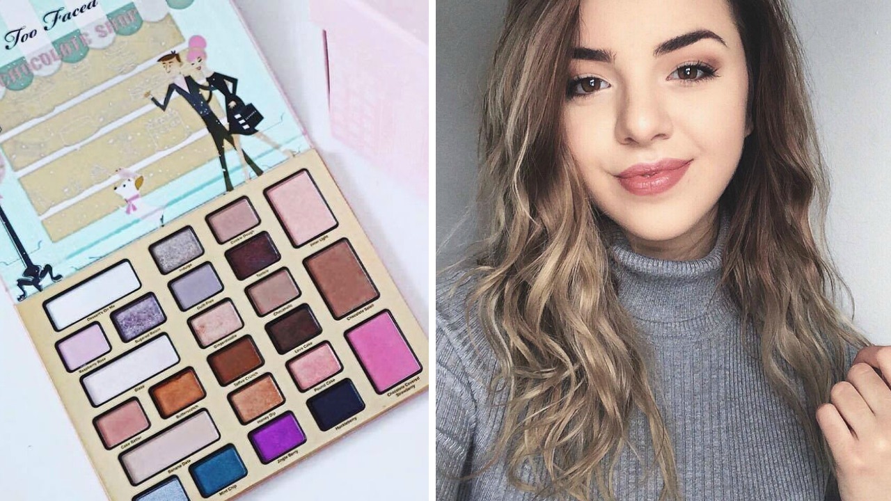 MAQUILLAGE AVEC LA PALETTE THE CHOCOLATE SHOP DE TOO FACED