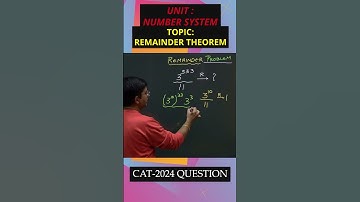 CAT 2024 Question from Unit: Number System based on Remainder Theorem