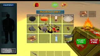 ocean is home gameplay make first fire camp iOS/android لعبة البقاء في الجزيرة . عمل موقد النار screenshot 4