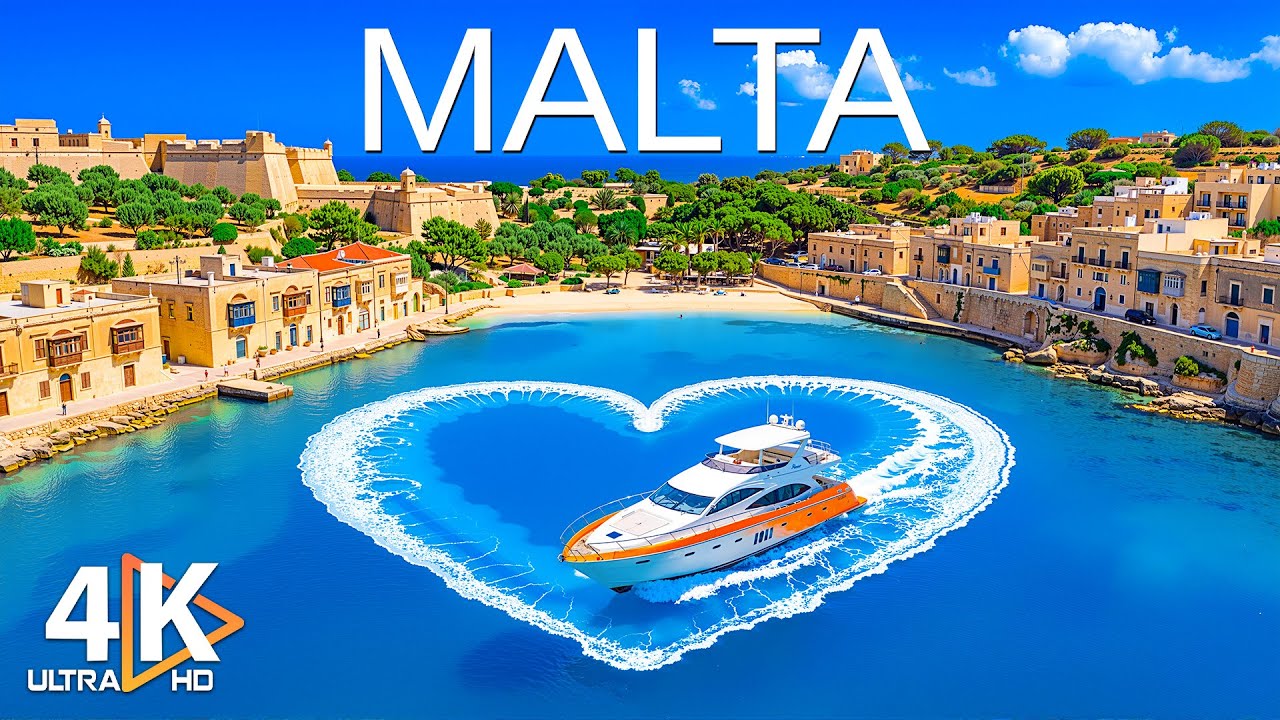 [4K] Malta 2026 🇧🇸 Majestic Cliffs & Turquoise Waters – Deep House Chill Vibes