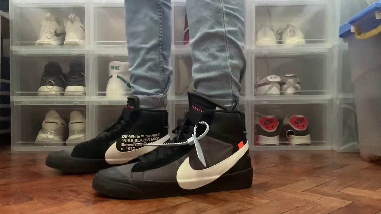 Nike X Off White Blazer Mid Grim Reaper 18 On Feet Youtube