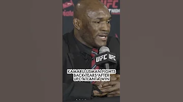 Emotional Kamaru Usman Fights Back Tears After Win At UFCAtlanta 