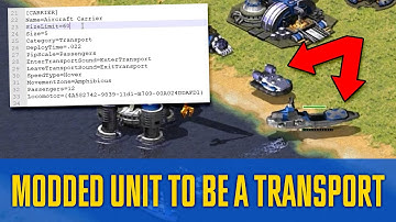 Final Alert 2 Tutorial (modded unit to be a Transport)