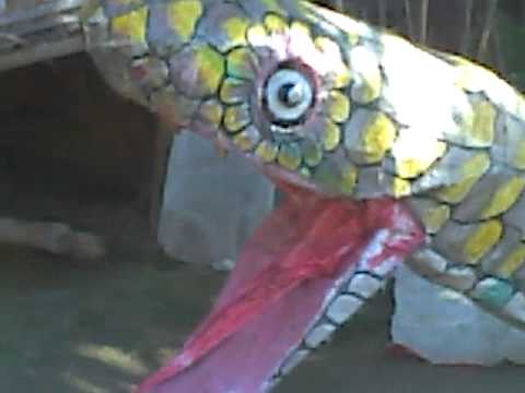 A big snakemask  of RAS LILA MAJULI ASSAM INDIA