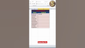 Excel Trips And Tricks | Multiple Gmail ID Create In Excel  #excel #viral #shorts #trips #gmail