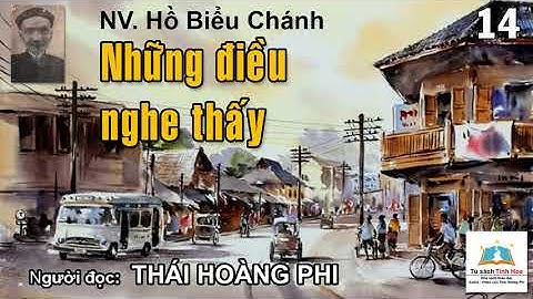 NHỮNG ĐIỀU NGHE THẤY. Tập 14 Tác giả Hồ Biểu Chánh. Người đọc: Thái Hoàng Phi