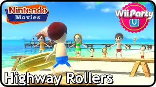 Wii Party U - Highway Rollers (4 players, Maurits vs Rik vs Myrte vs Thessy)