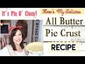 HOW TO MAKE A DELICIOUS ALL BUTTER PIE CRUST IN YOUR KITCHEN AID MIXER!