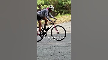 14% gradient climb vs fixie #fixiebike #fixedgear #fyp #fypyoutube #cycling