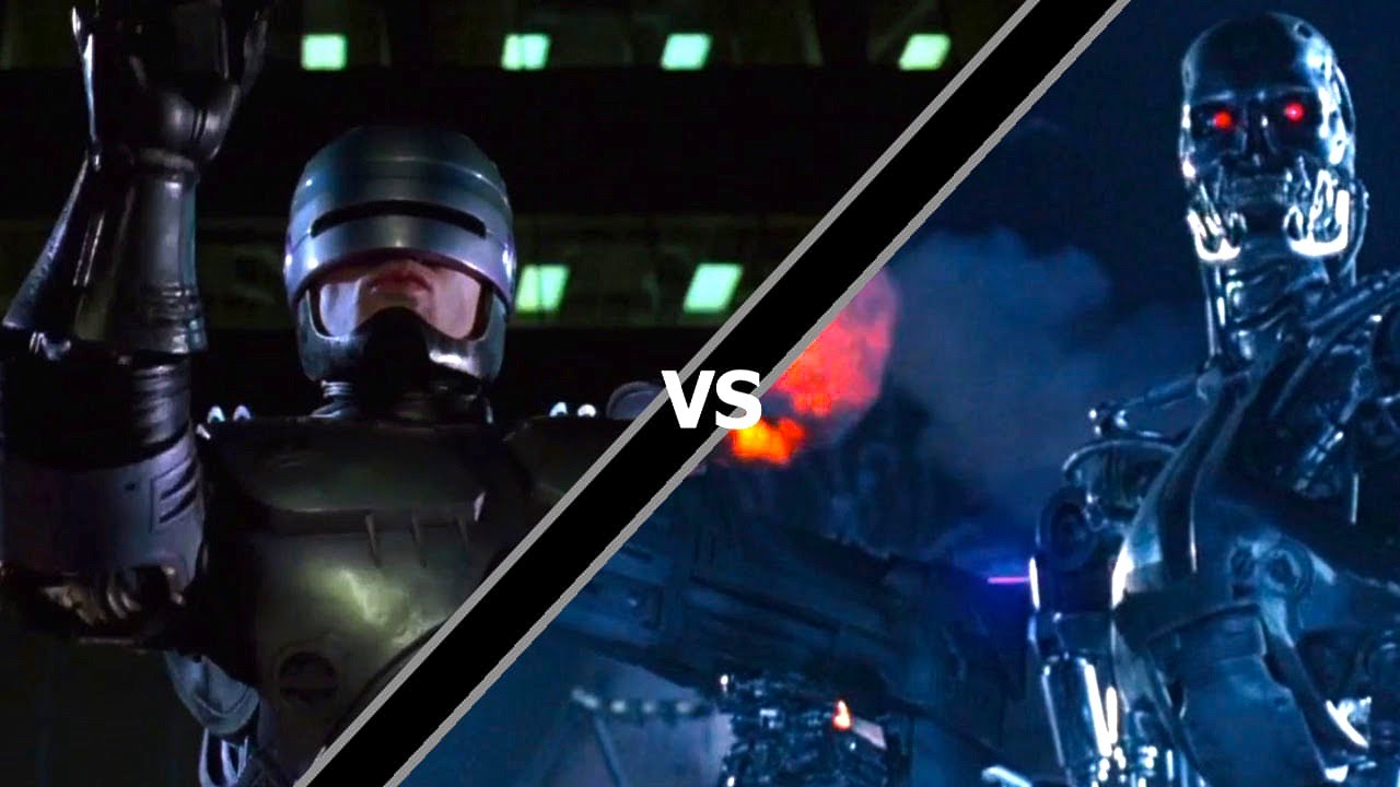 Robocop vs terminator. Т800 Терминатор против робокопа. Алекс Мерфи Робокоп.